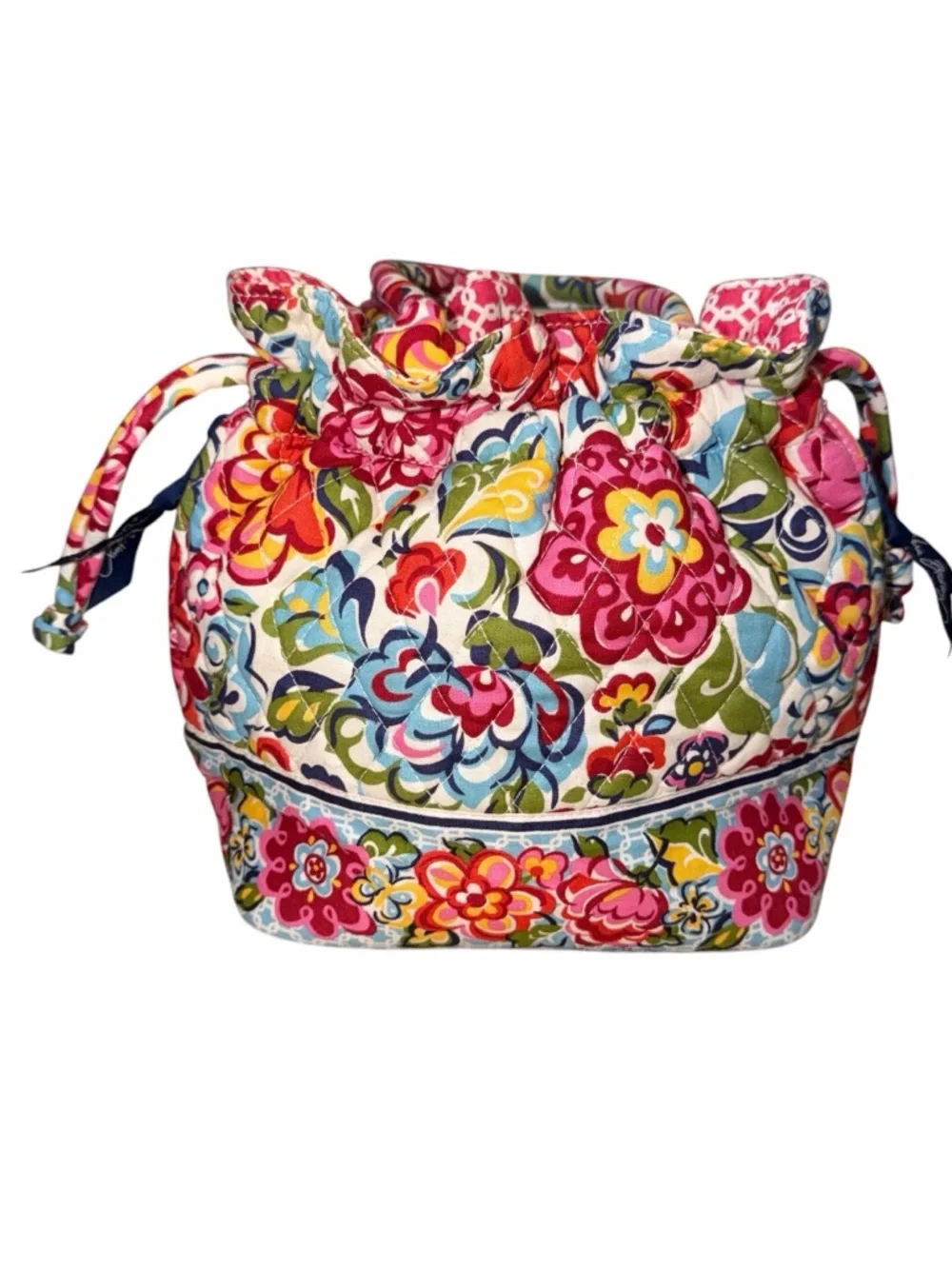 Vera Bradley Hope Garden Floral Drawstring Bucket Totet - Picture 4 of 8